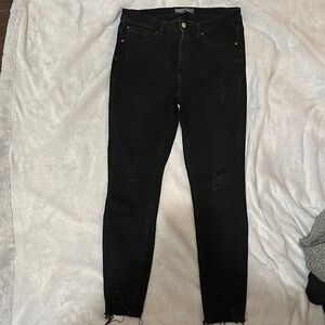 Primark black denim skinny jeans size 10